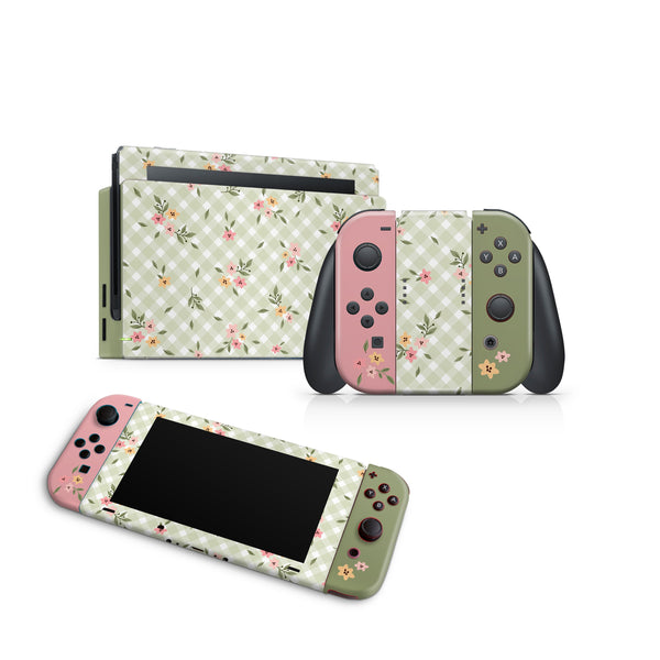 Spring Flavor Nintendo Switch Skin Decal For Console Joy-Con And Dock