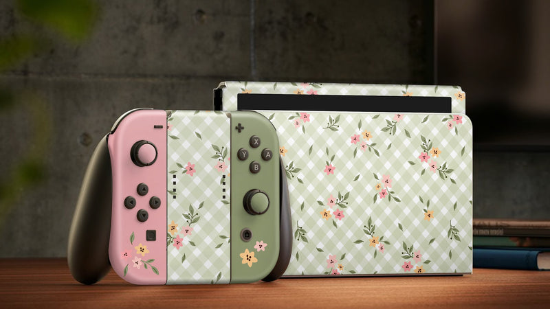 Oled Nintendo Switch Skin Decals Spring Flavor Wrap Vinyl