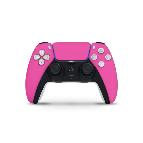 Hot Pink Decal For PS5 Slim Playstation 5 Console And Controller , Full Wrap Vinyl For PS5 Slim