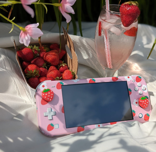 Nintendo Switch Lite Skin Decal For Game Console Sweet Strawberries