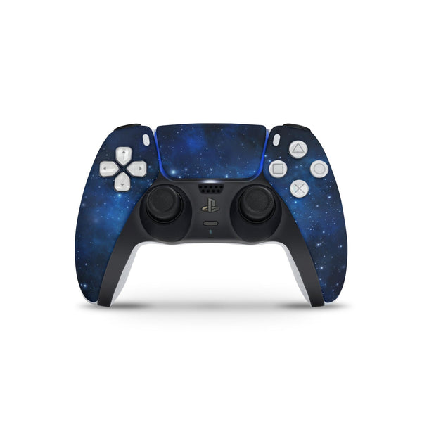 Blue Galaxy For PS5 Pro Playstation 5 Console And Controller , Full Wrap Vinyl For PS5 Pro