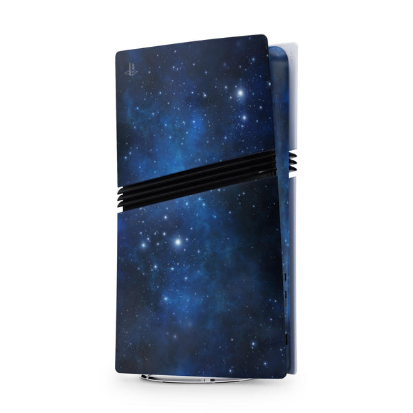 Blue Galaxy For PS5 Pro Playstation 5 Console And Controller , Full Wrap Vinyl For PS5 Pro