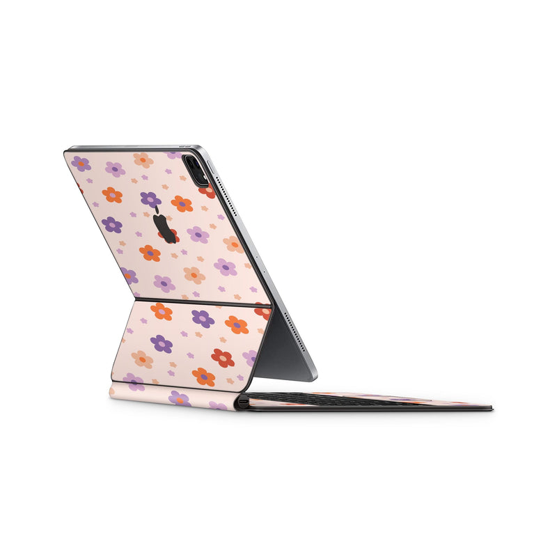 Apple Magic Keyboard Skin Decals Peace Flowers Wrap Vinyl