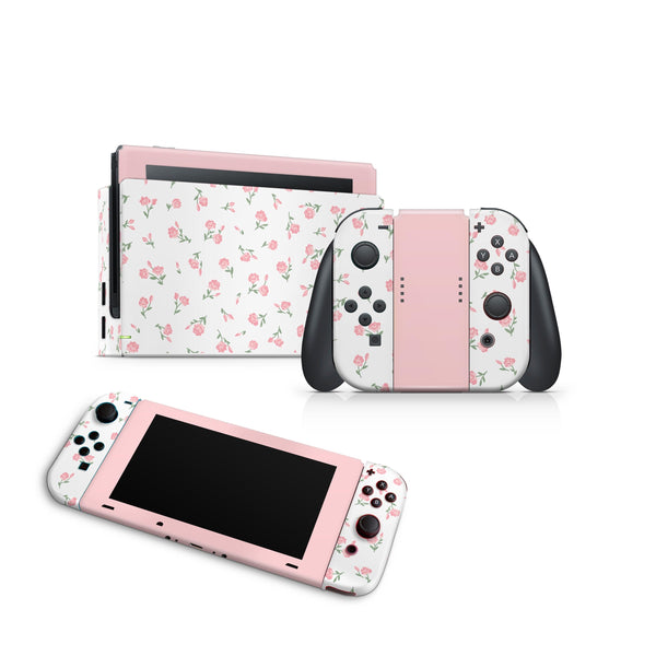 Romantic Nintendo Switch Skin Decal Sticker Design Set