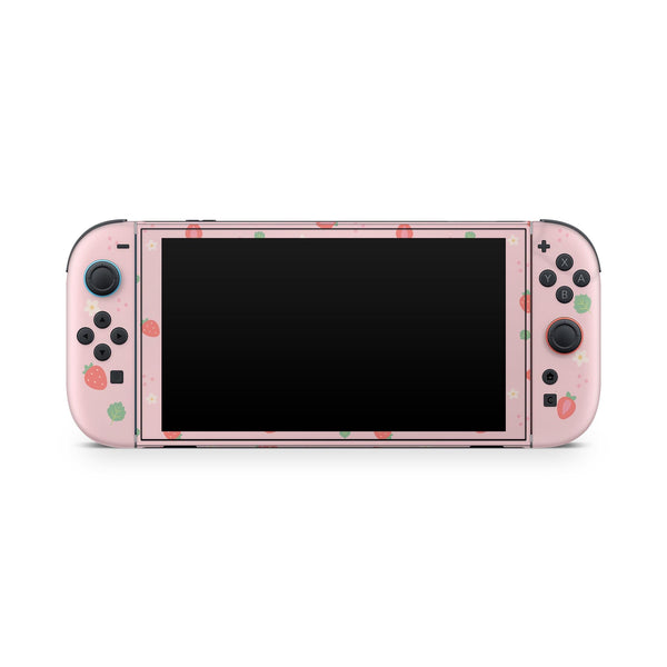 Nintendo Switch 2 Skin — Little Berries Pastel Pink