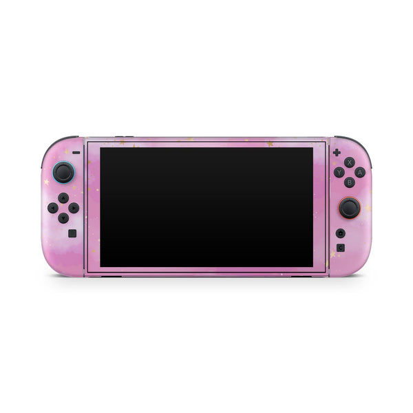 Nintendo Switch 2 Skin  Pink Stardust Galaxy Design