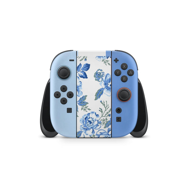 Pre-Order Nintendo Switch 2 Skin  Blue Flowers Design  Coquette Aesthetic by ZoomHitSkins