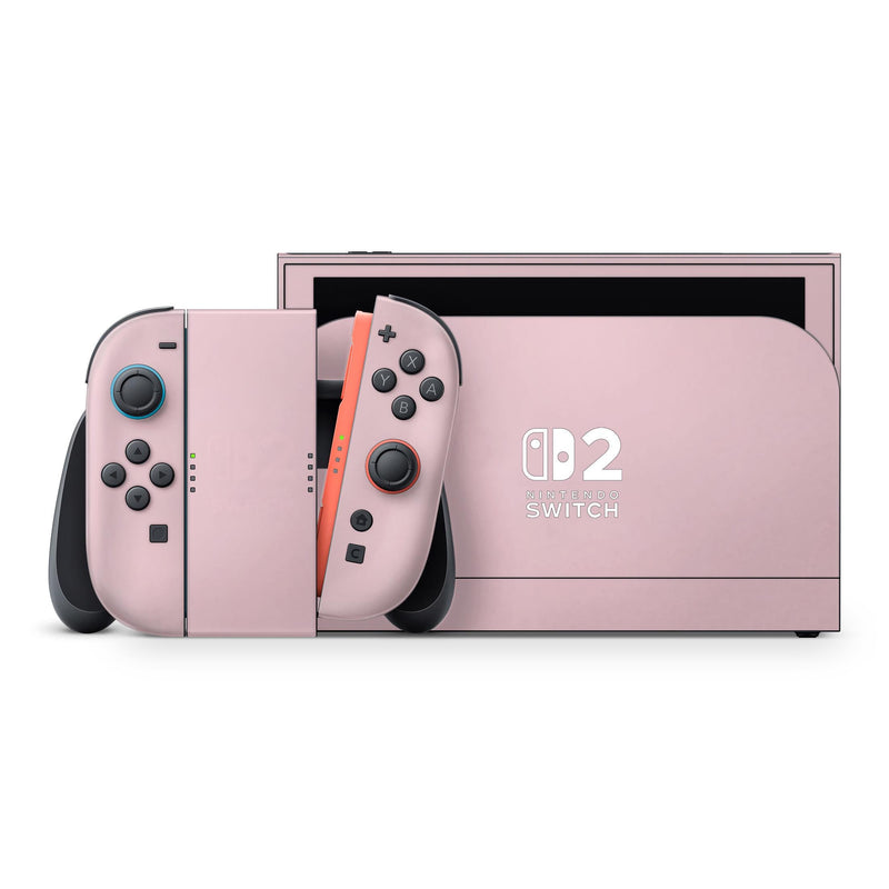 Nintendo Switch 2 Skin  Solid Pink Design  Coquette Aesthetic by ZoomHitSkins