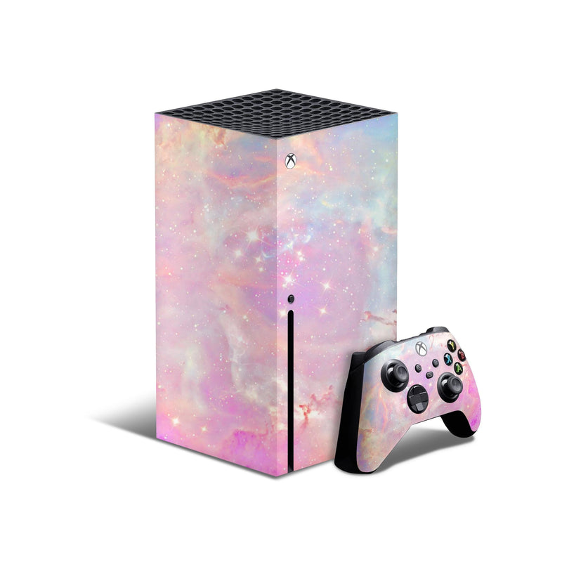 Pink Galaxy Skin Decal For Xbox Series X