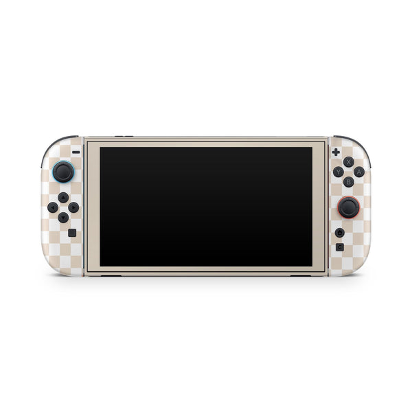 Pre-Order Nintendo Switch 2 Skin  Cherckerboard Beige  Coquette Aesthetic by ZoomHitSkins