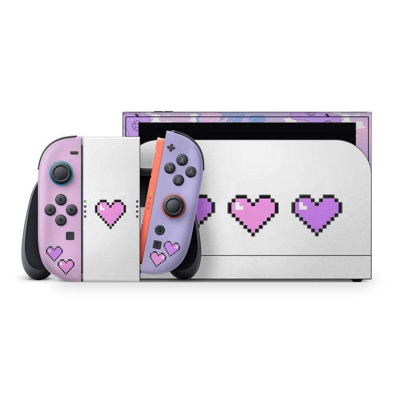 Nintendo Switch 2 Skin  Pixel Heart Gaming Design  Coquette Aesthetic by ZoomHitSkins