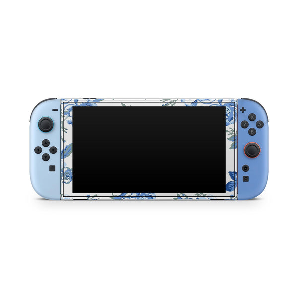 Pre-Order Nintendo Switch 2 Skin  Blue Flowers Design  Coquette Aesthetic by ZoomHitSkins
