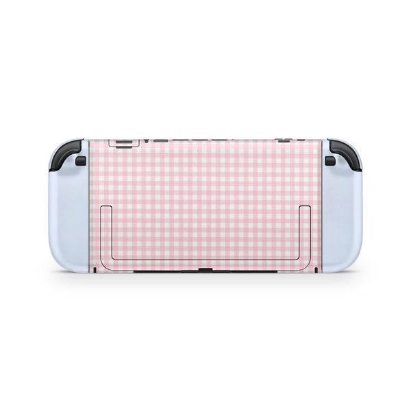 Pastel Gingham Nintendo Switch 2 Skin: Coquette Console Decal