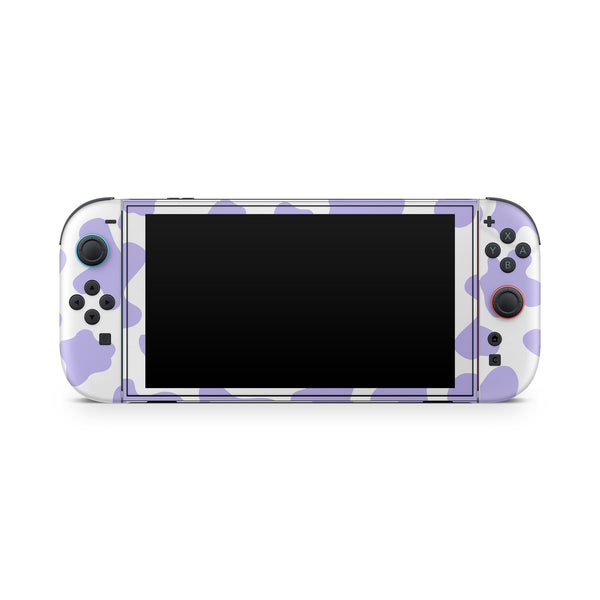 Nintendo Switch 2 Skin — Purple Cow Print