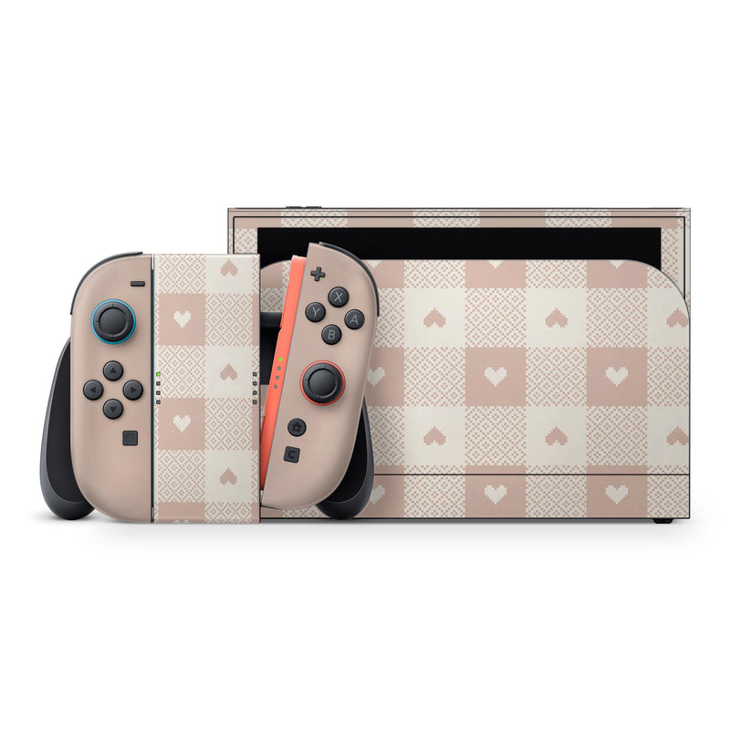 Nintendo Switch 2 Skin — Gingham Aesthetic