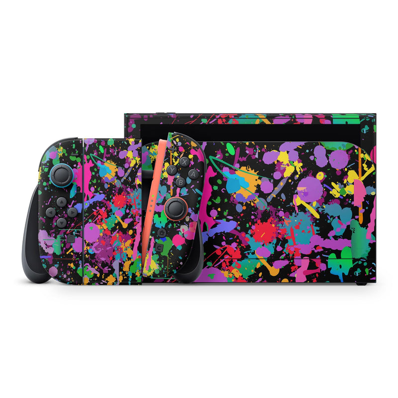 Splash Colors Nintendo Switch 2 Skin: Protective Vinyl Decal