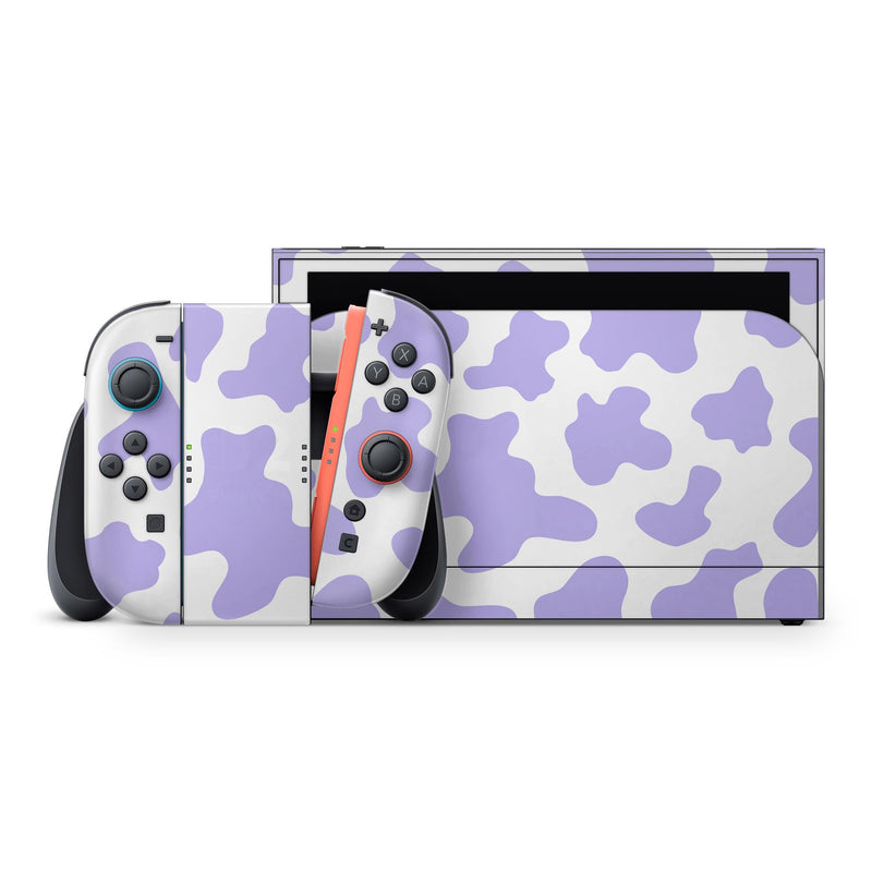 Purple Cow Nintendo Switch 2 Skin  Glitter Option  ZoomHitSkins Exclusive