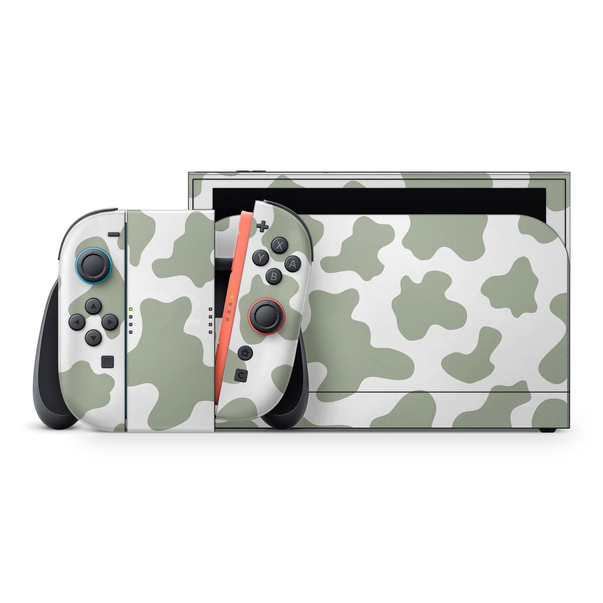 Nintendo Switch 2 Skin Green Cow Full Wrap Cover | ZoomHitskins
