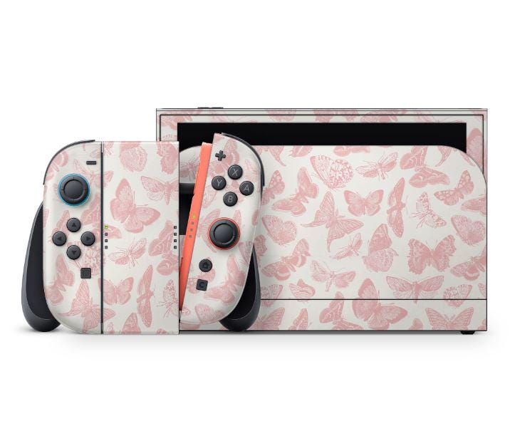 Nintendo Switch 2 Skin – Flying Butterfly Design Floral Decal Wrap for Console, Dock & Joy-Cons