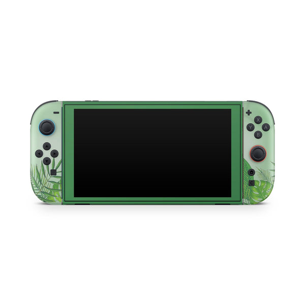 Tropical Green Leaves Skin for Nintendo Switch 2 – Premium 3M Vinyl Decal