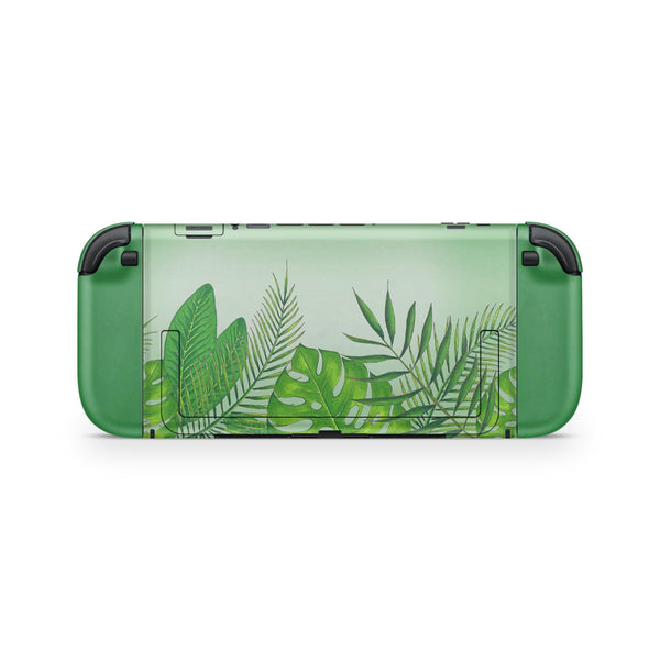 Tropical Green Leaves Skin for Nintendo Switch 2 – Premium 3M Vinyl Decal