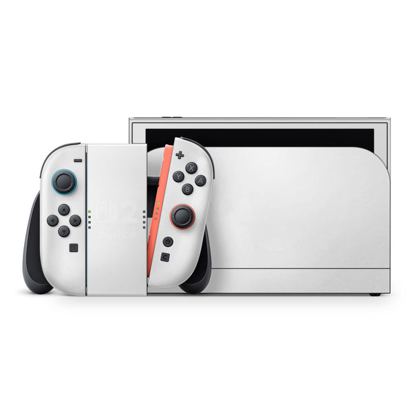 Nintendo Switch 2 Skin — Solid White Aesthetic