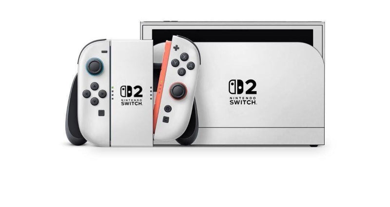 Nintendo Switch 2 Skin — Solid White Aesthetic