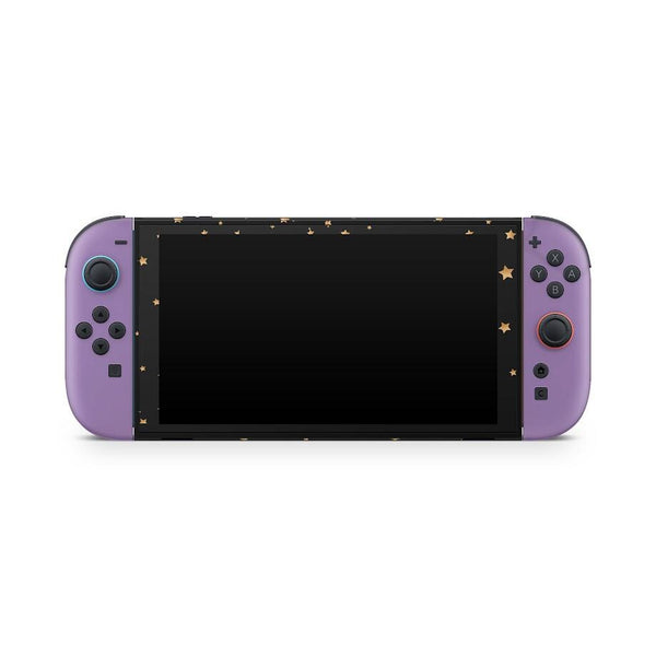 Black Moon Nintendo Switch 2 Skin: Starry Night Sky Decal - Glossy, Matte, or Glitter