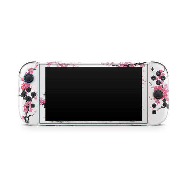 Cherry Blossom Nintendo Switch 2 Skin: Japanese Temple Art Decal