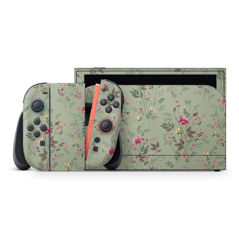 Nintendo Switch 2 Skin  Foliage Design  Green Leaves by ZoomHitSkins