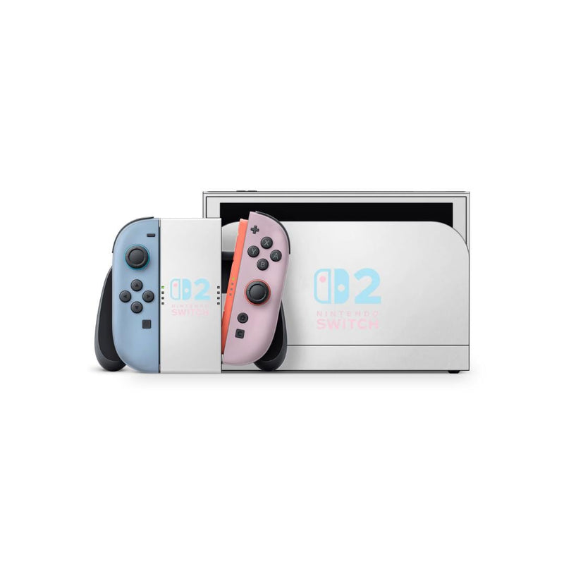 Coquette Pastel Nintendo Switch 2 Skin: Gloss or Glitter Finish