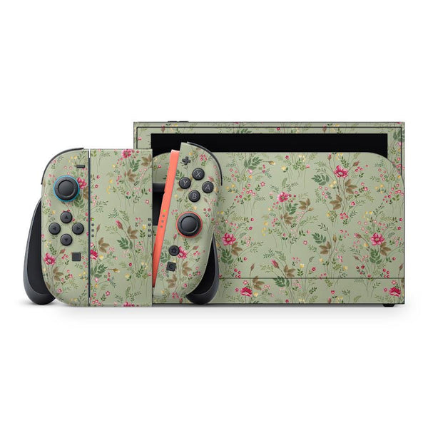 Nintendo Switch 2 Skin  Foliage Design  Green Leaves by ZoomHitSkins