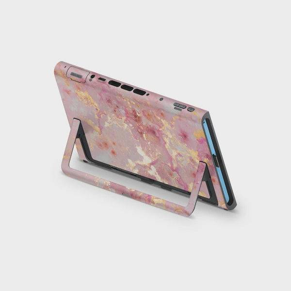 Nintendo Switch 2 Skin — Pink Gold Marble