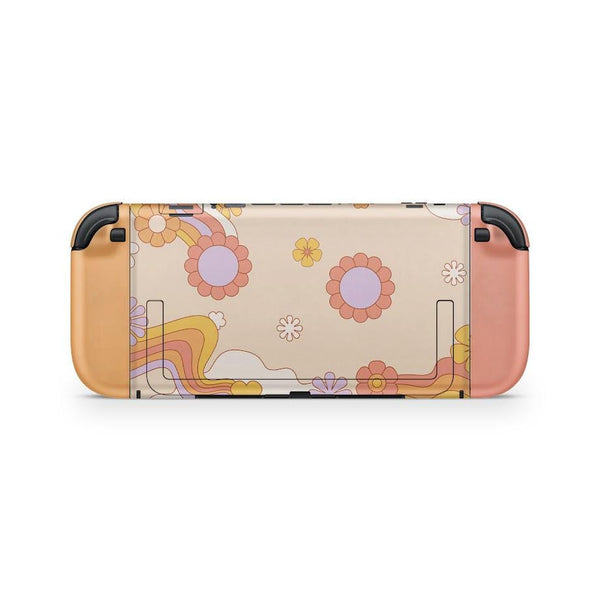 Hippie Retro Flower Power Skin for Nintendo Switch 2 – 3M Vinyl Decal