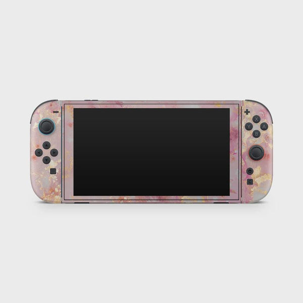 Nintendo Switch 2 Skin — Pink Gold Marble