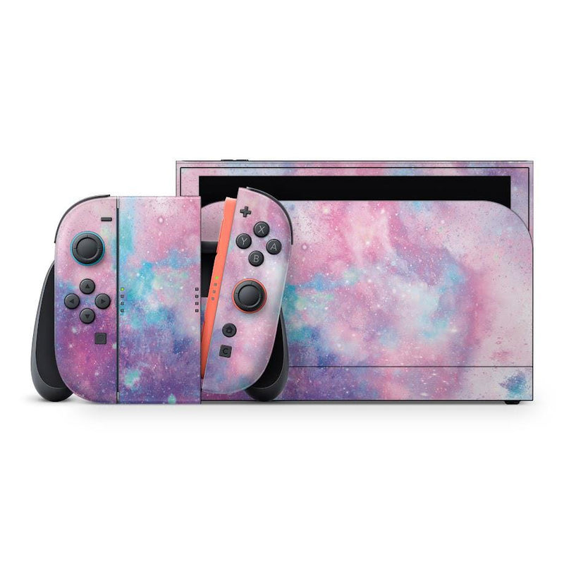 Nintendo Switch 2 Skin  Galaxy Nebula Pink - Purple Cosmic Design | Console & Joy-Con Decal Wrap