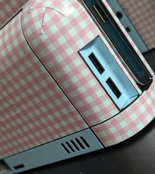 Pastel Gingham Nintendo Switch 2 Skin: Coquette Console Decal