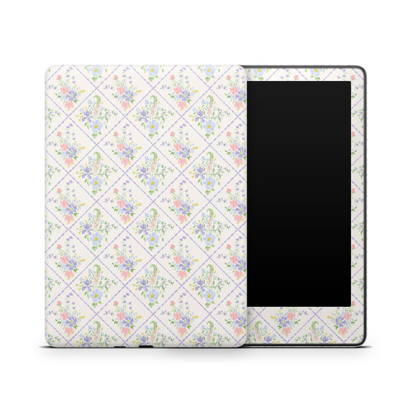 Pastel Floral Kindle Decals Skins Full Wrap