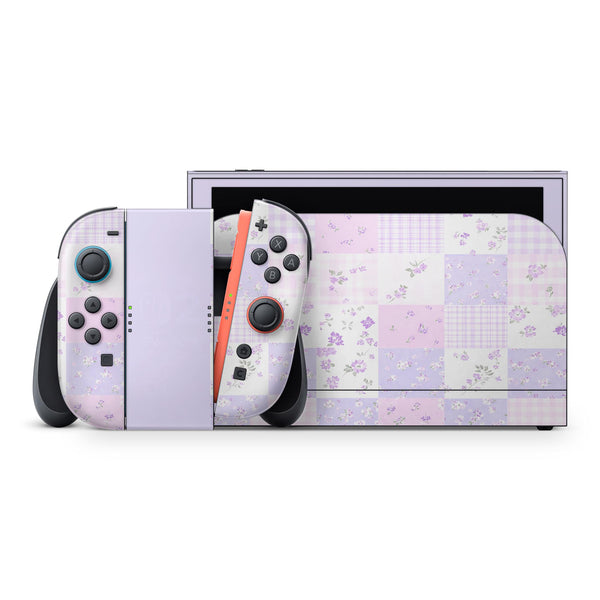 Nintendo Switch 2 Skin Lavender Bloom Full Wrap Cover