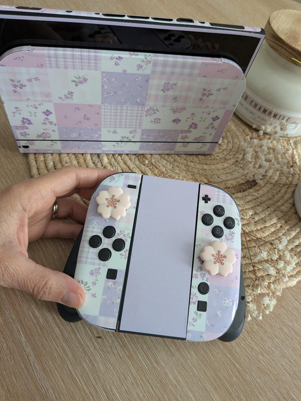 Nintendo Switch 2 Skin Lavender Bloom Full Wrap Cover