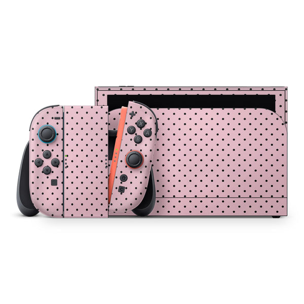 Nintendo Switch 2 Skin Pink Dots Full Wrap Cover