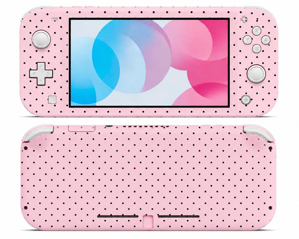 Nintendo Switch Lite Skin Decal For Game Console Dots Pink
