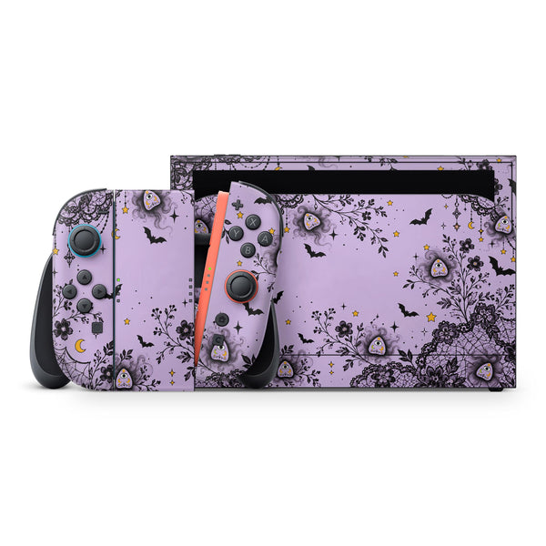 Nintendo Switch 2 Skin Lilac Gothic Full Wrap Cover