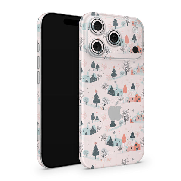 Winter Village iPhone Skin Wrap – Full Cover Phone Skin Decal | Premium 3M Vinyl