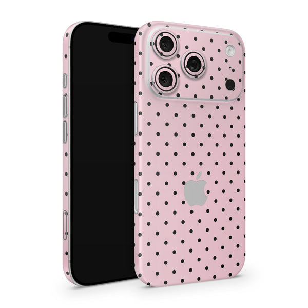 Pink Polka Dot iPhone Skin Wrap – Full Cover Phone Skin Decal | Premium 3M Vinyl