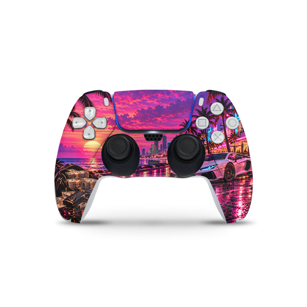 Miami Vice City PS5 controller skin
