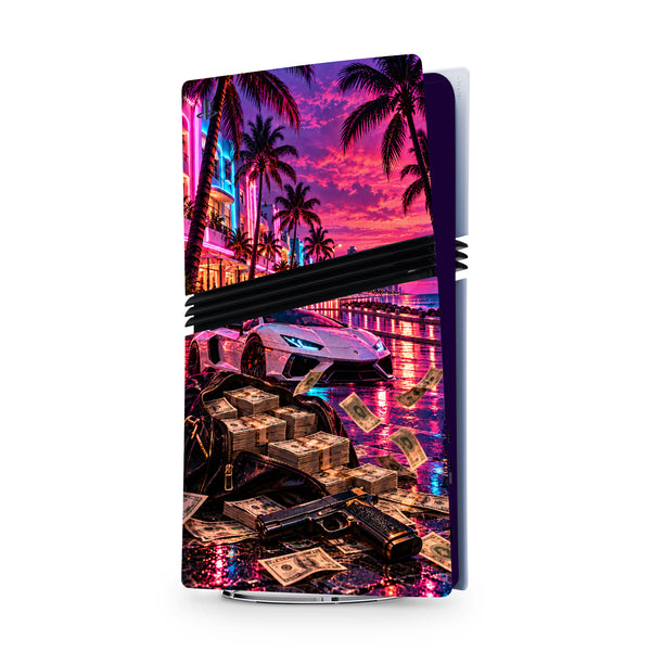 Miami Vice City PS5 Pro console skin