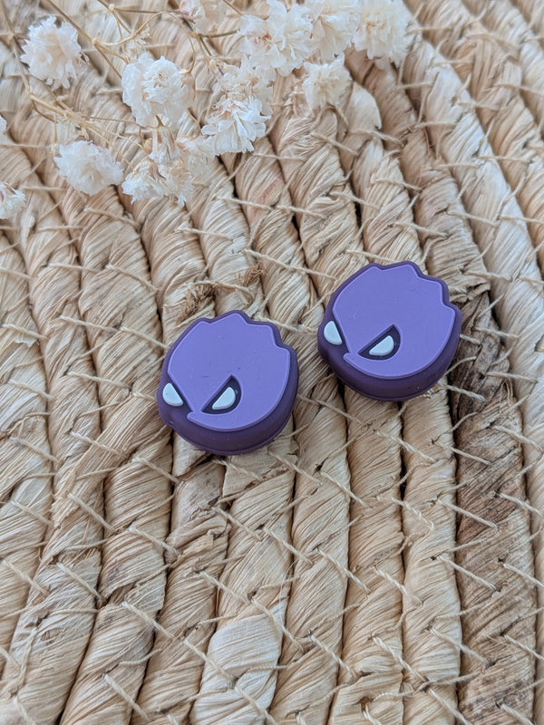2pc Switch Thumb Grips - Purple Monster - Cap Joy Con Grip For all Nintendo Switch - ZoomHitskins