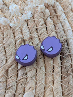 2pc Switch Thumb Grips - Purple Monster - Cap Joy Con Grip For all Nintendo Switch - ZoomHitskins