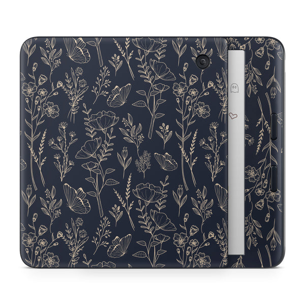 Midnight Gold Botanical Kobo Skin Decals